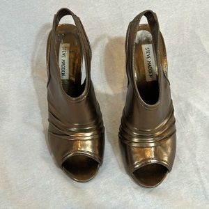 Steve Madden bronze gold heels